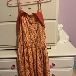 Kate Quinn 4t Peach Lobster Halter Dress